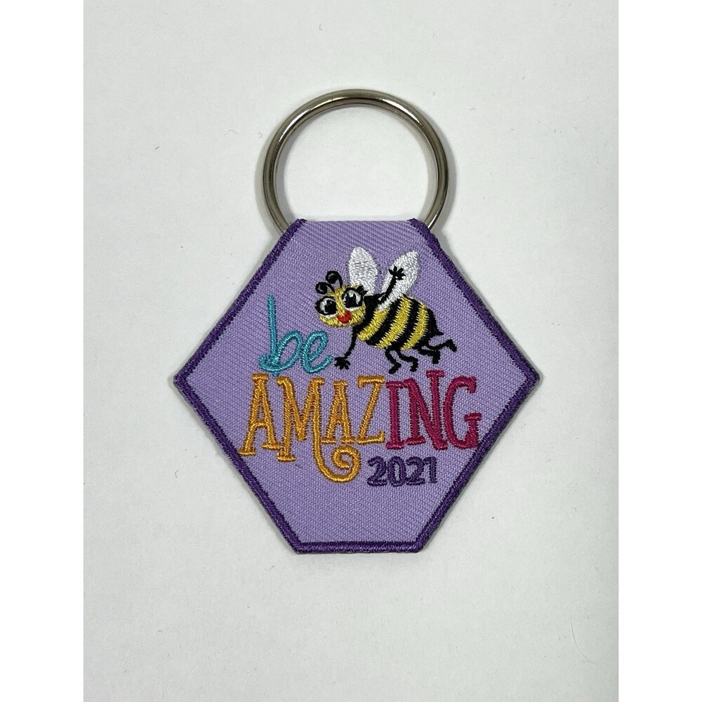 Girl Scouts Cookie Sale Key Chain 2021, Be Amazing! Bumble Bee!